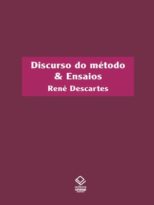 cover image of Discurso do método & ensaios